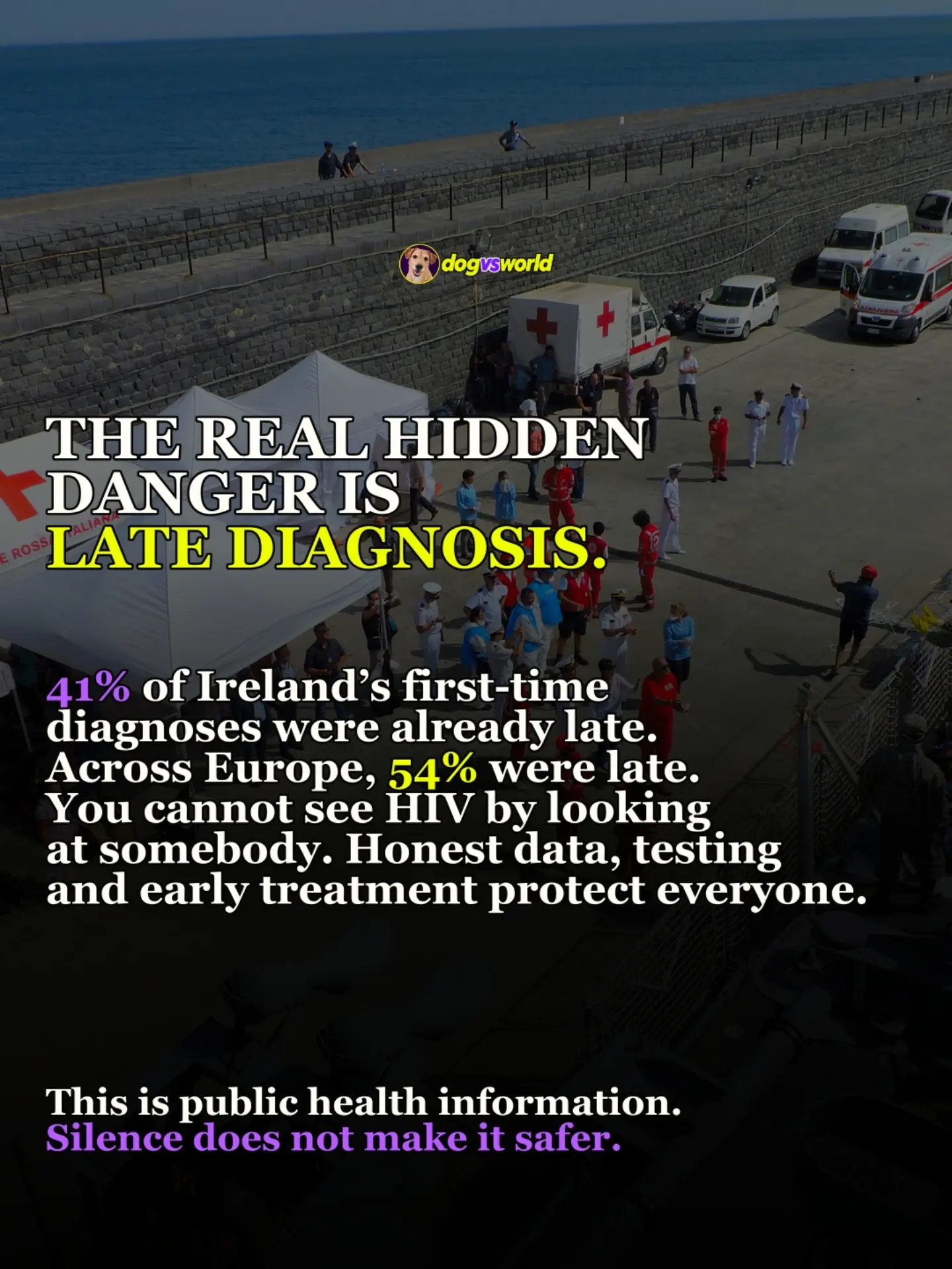 Slide 5: Late diagnosis, testing and early treatment